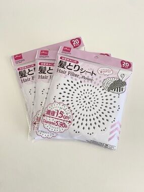 Disposable Shower Drain Hair Catcher Stickers, 60 pcs